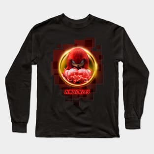 Knuckles - Echidna Warrior - Sonic the Hedgehog Long Sleeve T-Shirt